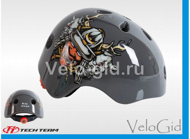 Детский шлем Tech Team XTR 2.0 Black S